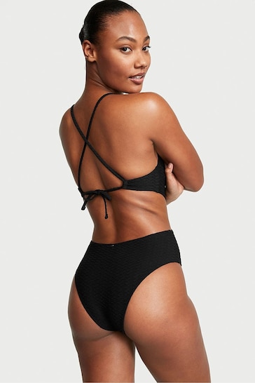 Victoria's Secret Black Fishnet Cutout Swimsuit
