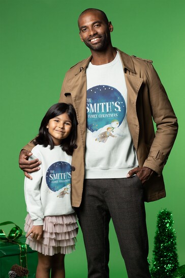 Personalised The Snowman Family Christmas smart Sweatshirt - Kids by Star Editions