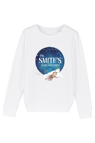 Personalised The Snowman Family Christmas smart Sweatshirt - Kids by Star Editions