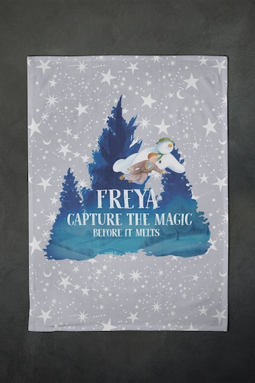 Personalised Capture the Magic Before it Melts Tea Towel by Star Editions