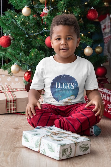 Personalised The Snowman Christmas T-Shirt - Kids by Star Editions