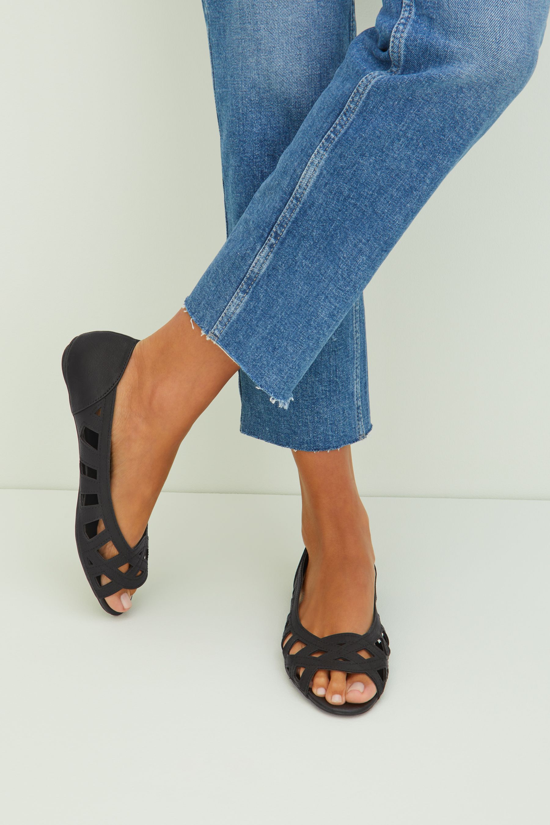 Peep toe ballerina new arrivals