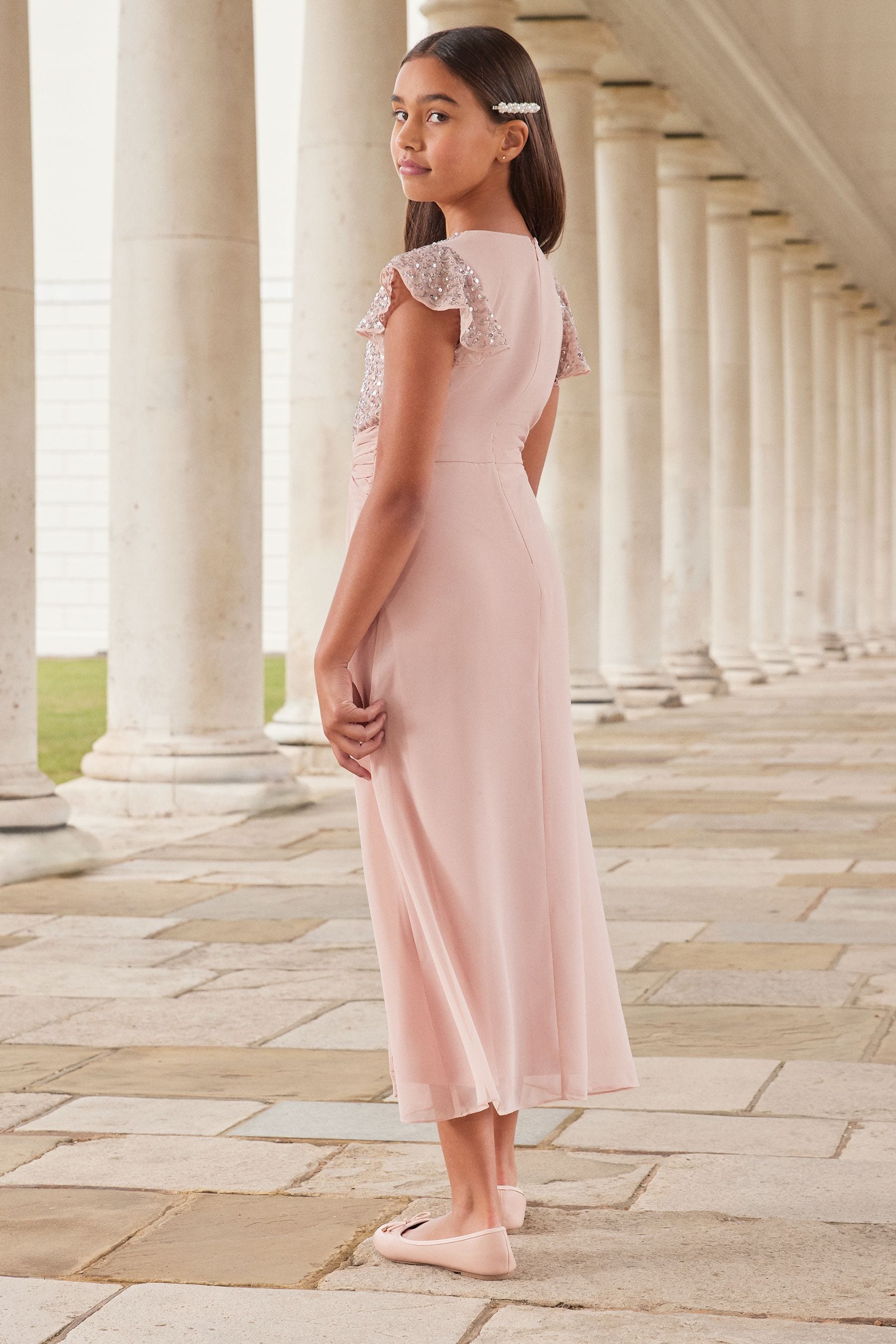 Lipsy twist store bodice maxi dress