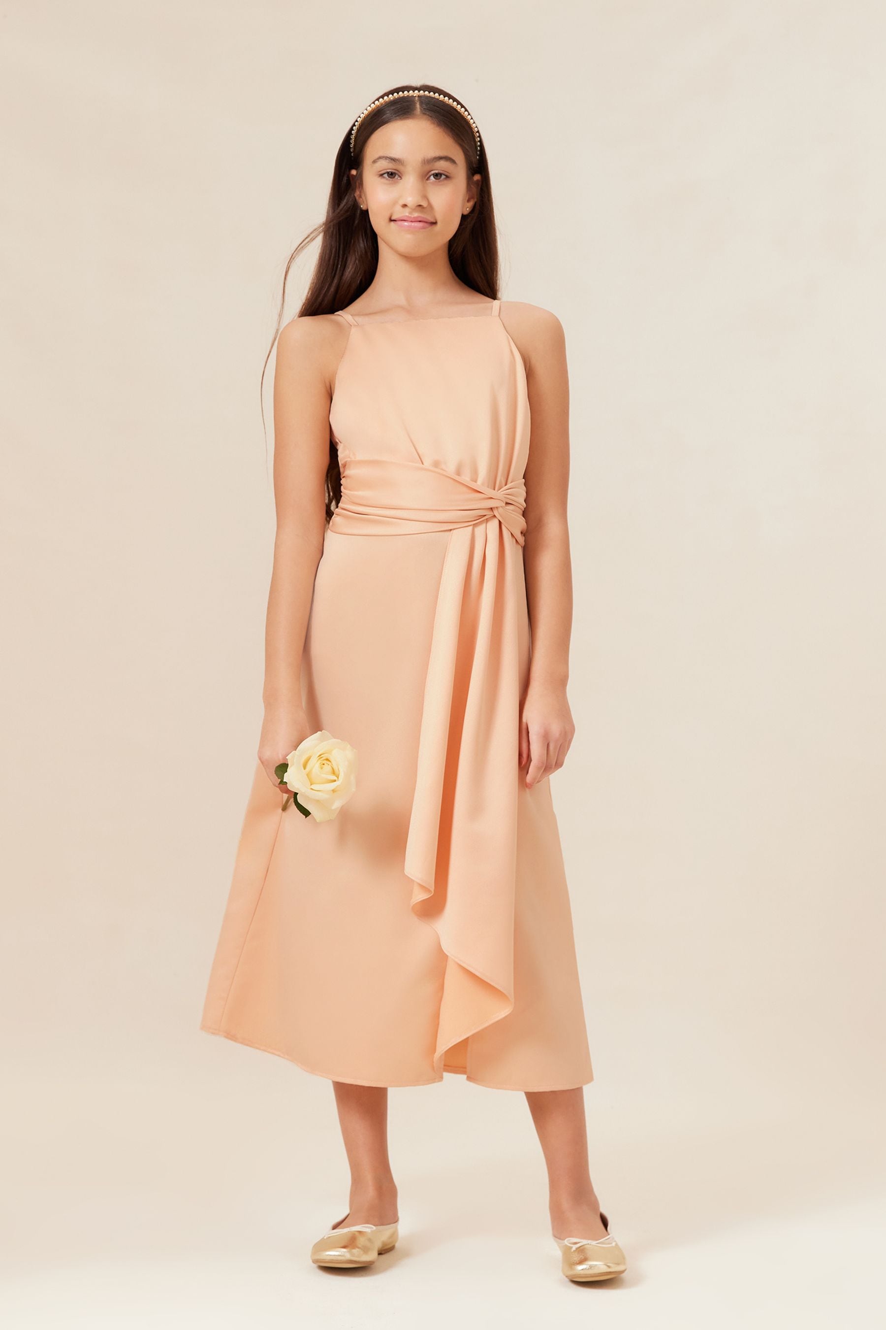 Lipsy top champagne dress