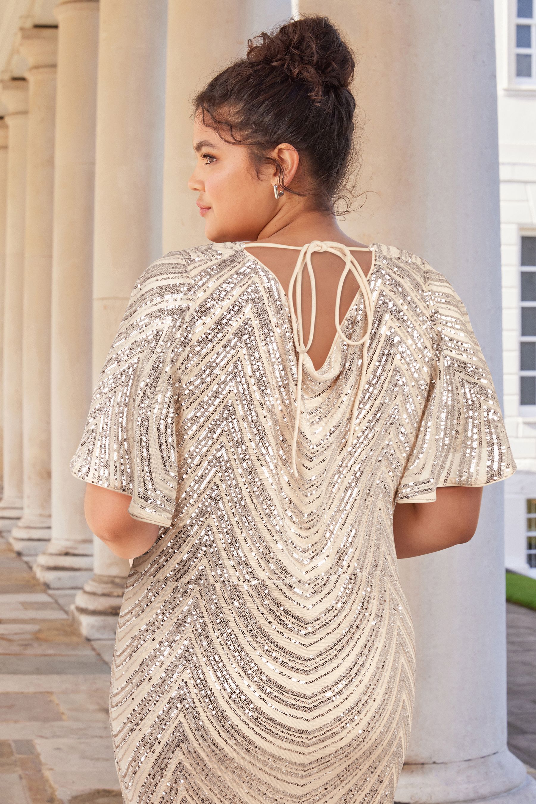 Lipsy champagne dress discount