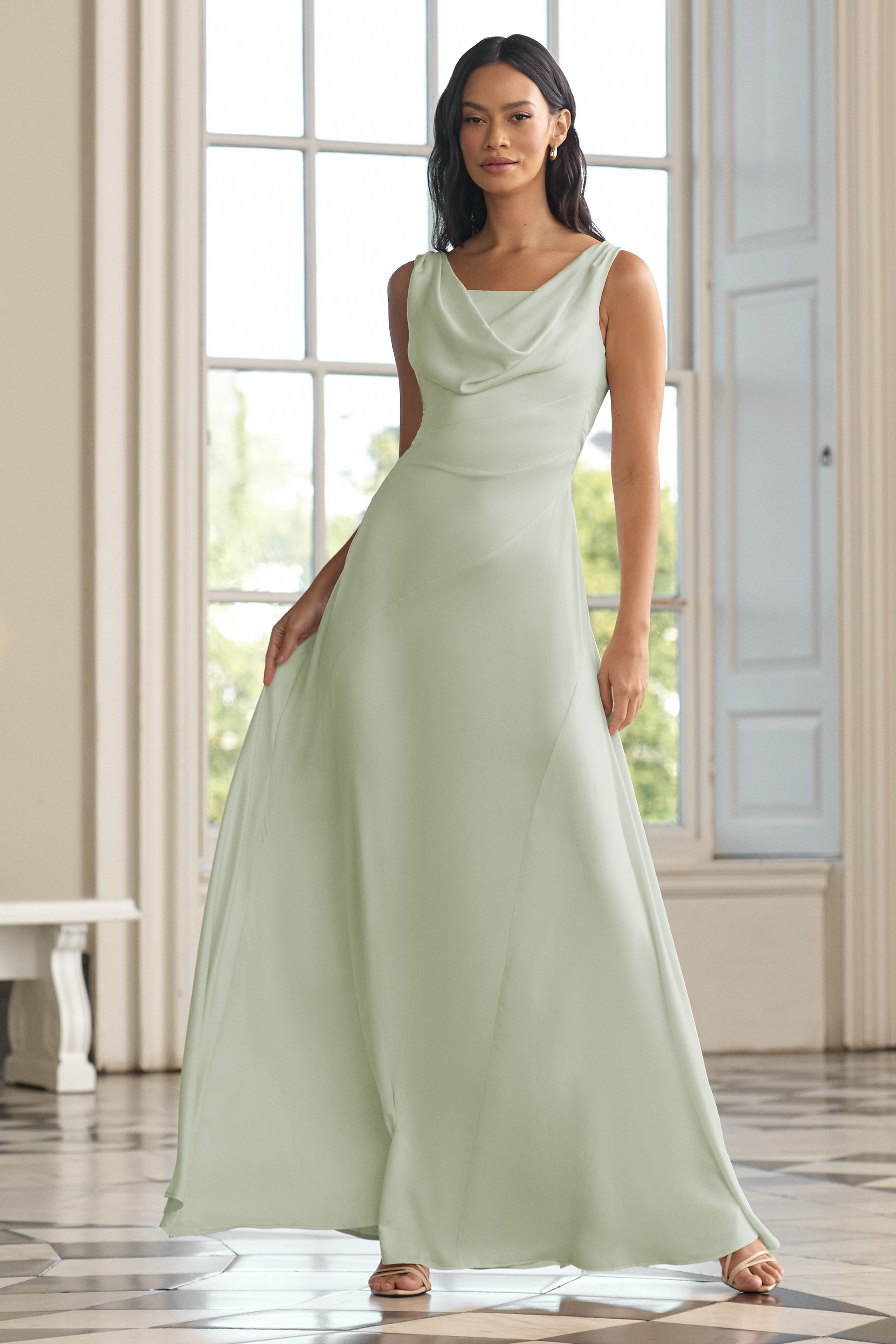 Lipsy cowl back dress online