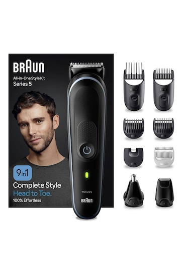 Braun All In One Style Kit Series 5 9 in 1 Kit For Beard, Hair and More