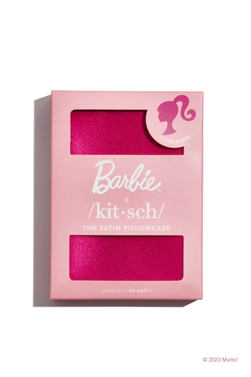 Kitsch Pink X Barbie Satin Pillowcase in Iconic Barbie