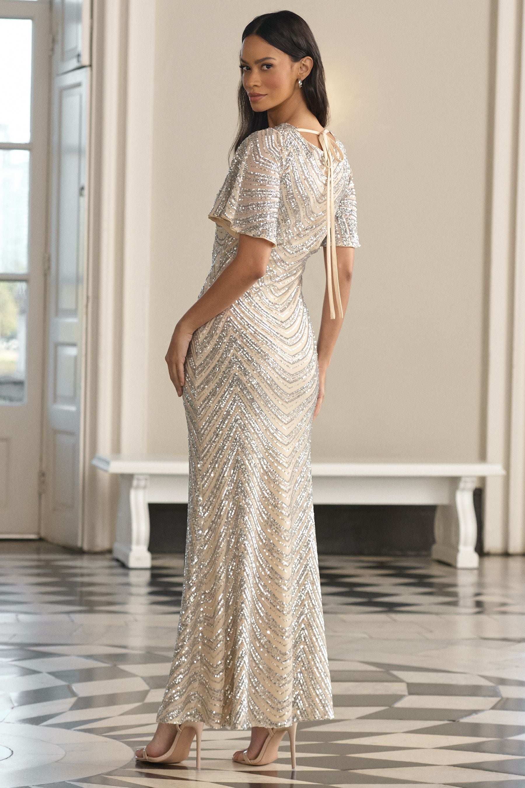 Lipsy cowl sale back dress