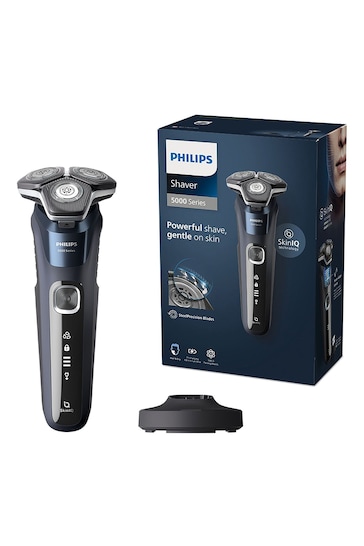 Philips Wet Dry Electric Shaver Series 5000 With Popup Trimmer, Charging Stand And Full LED Display