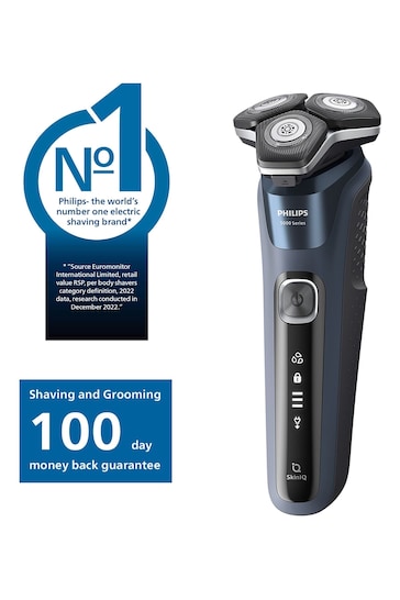 Philips Wet Dry Electric Shaver Series 5000 With Popup Trimmer, Charging Stand And Full LED Display