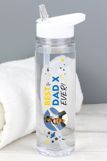 Personalised Best Ever Photo Upload Water Bottle by PMC
