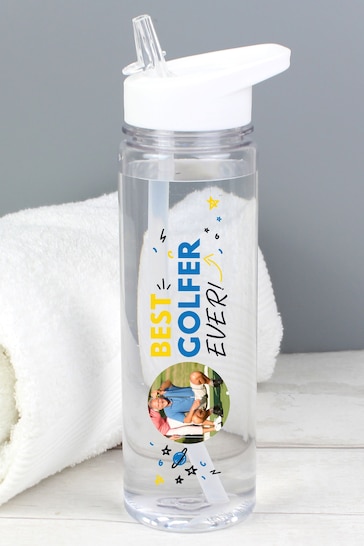 Personalised Best Ever Photo Upload Water Bottle by PMC