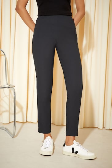Friends Like These Charcoal Grey Petite Sculpting Stretch Trousers