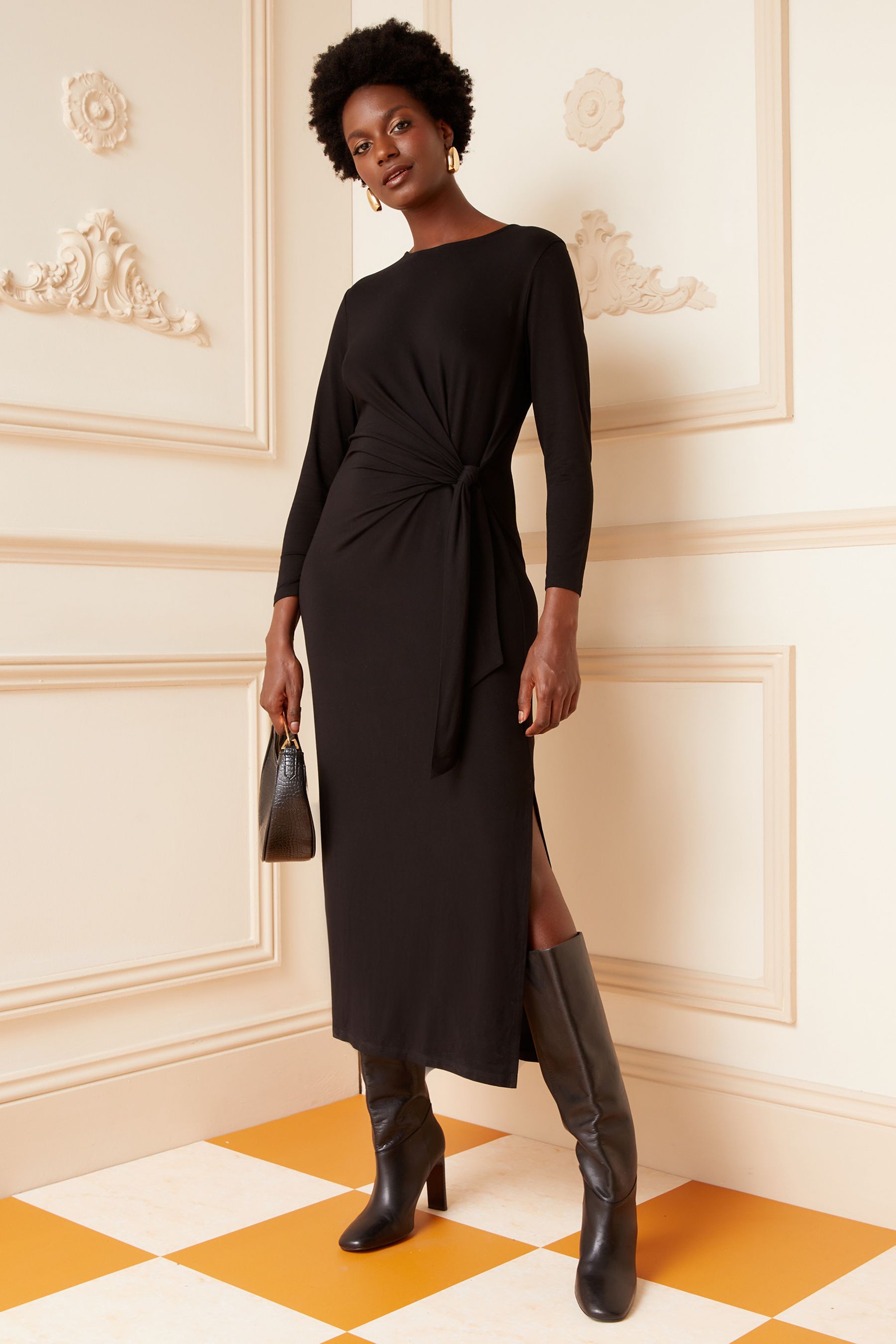 Long black dress petite store