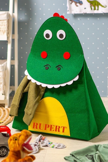 Personalised Dinosaur Felt Laundry Bag by Jonny's Sister