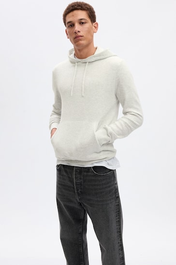 Gap White Soft Touch Long Sleeve Hooded Jumper
