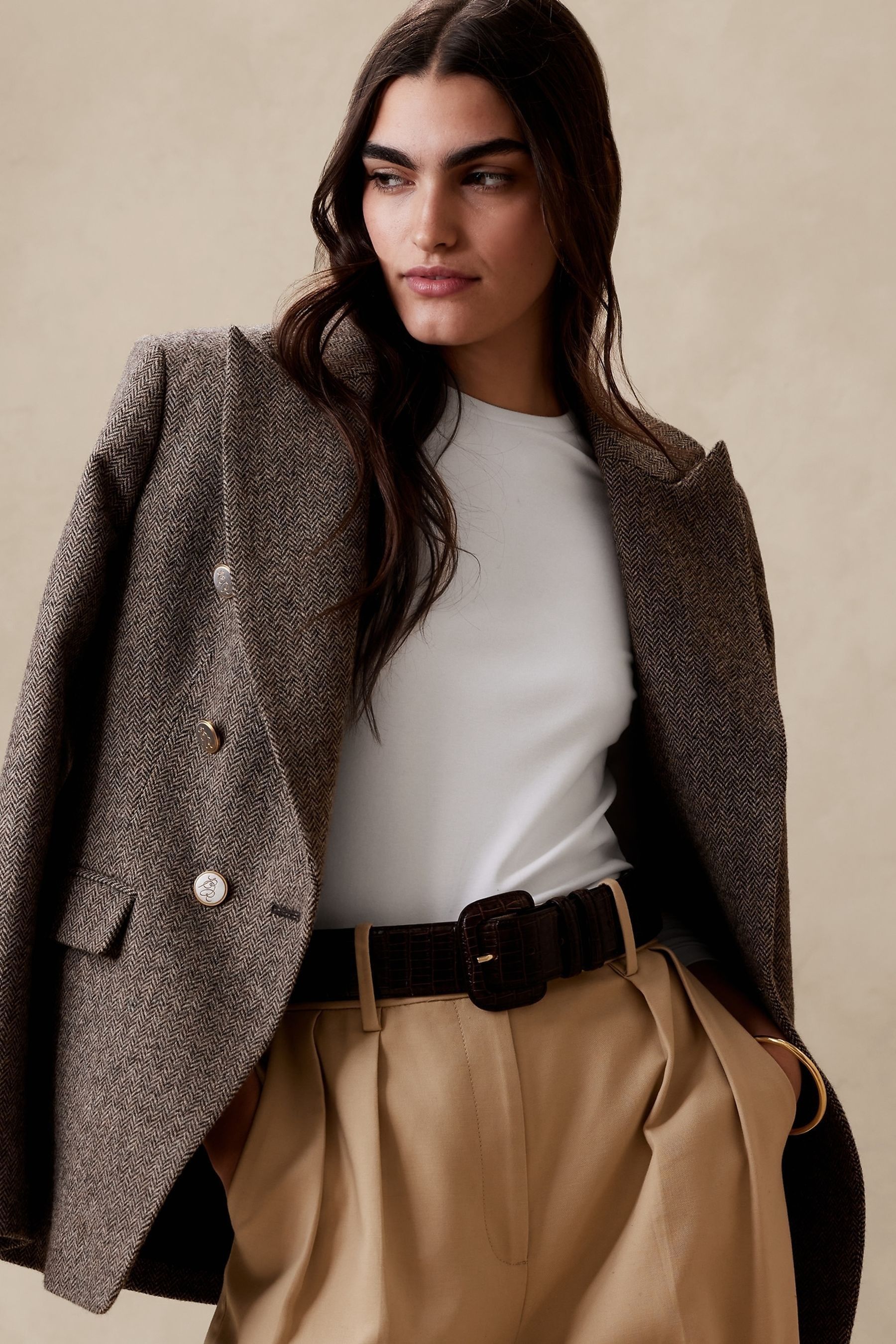 Banana republic deals white coat