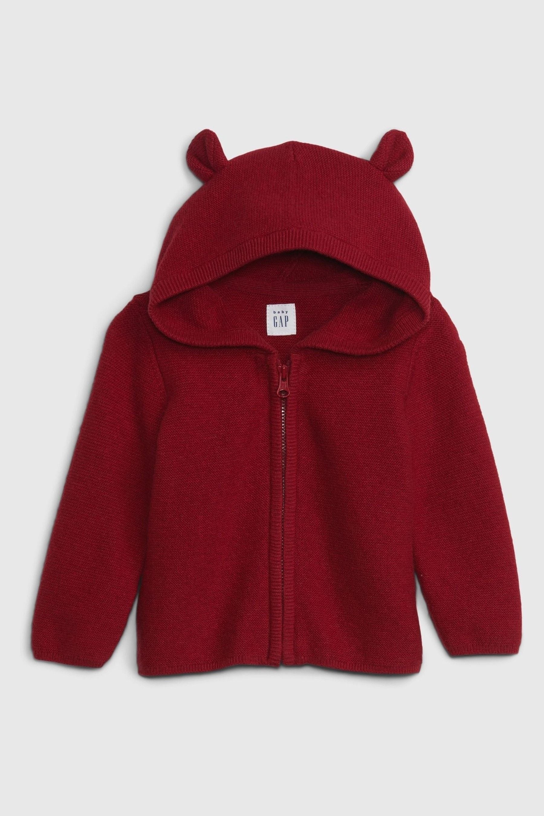 Buy Gap Red CashSoft Hooded Knit Zip Cardigan Newborn 24mths