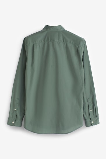 Gap Green Long Sleeve Pocket Button Up Shirt