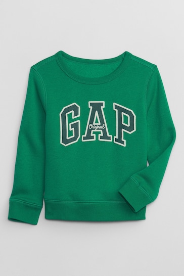 Gap Green Crew Neck Logo Sweatshirt (12mths-5yrs)