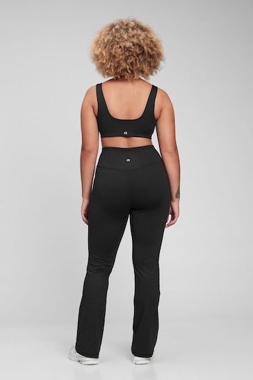 Gap Black Recycled High Rise Power Flare Leggings