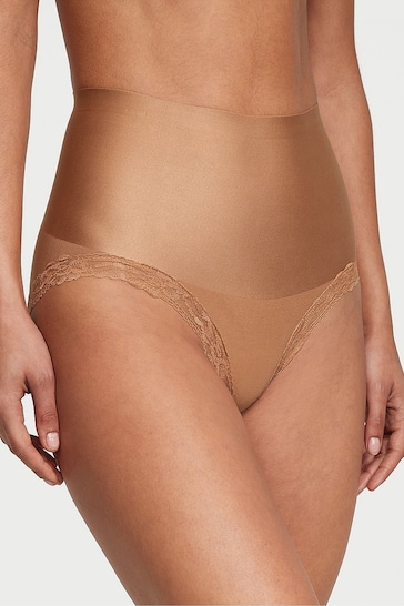 Victoria's Secret Toffee Nude Lace Trim Brief Shaping Knickers