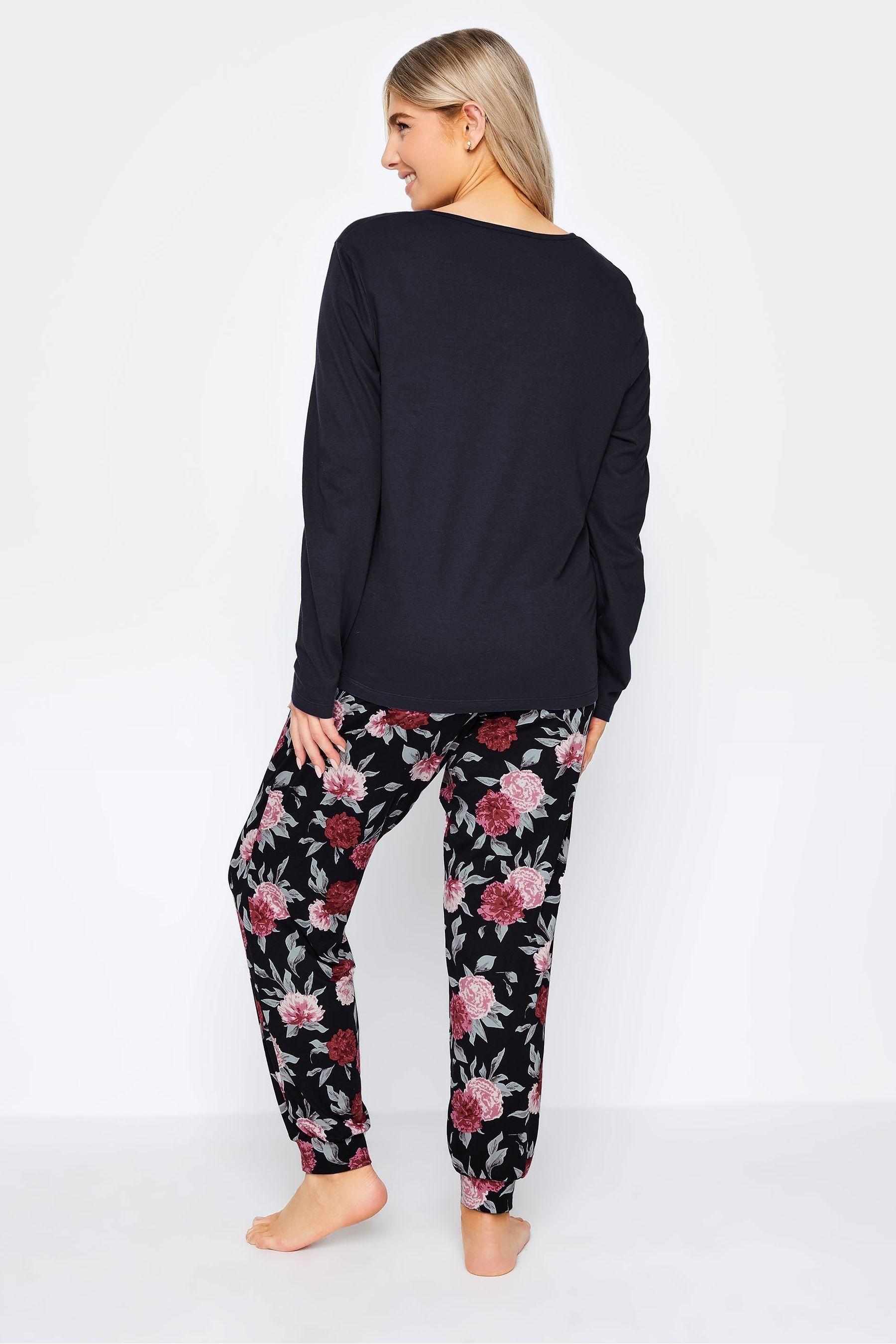 Buy M Co Blue Winter Floral Soft Touch Pyjamas Set from the Next