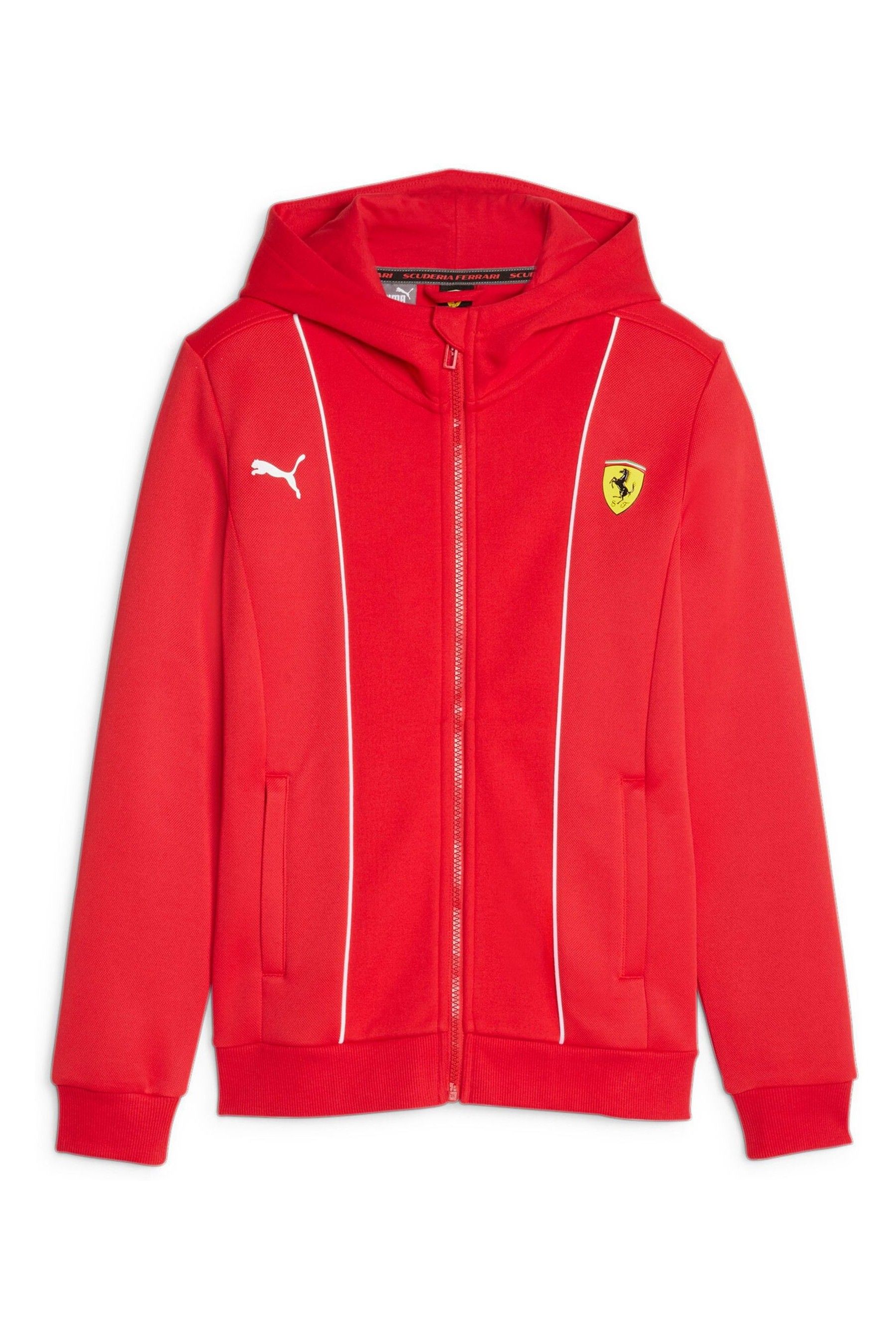 Buy Puma Red Scuderia Ferrari Race HDD Youth Sweat Jacket from the