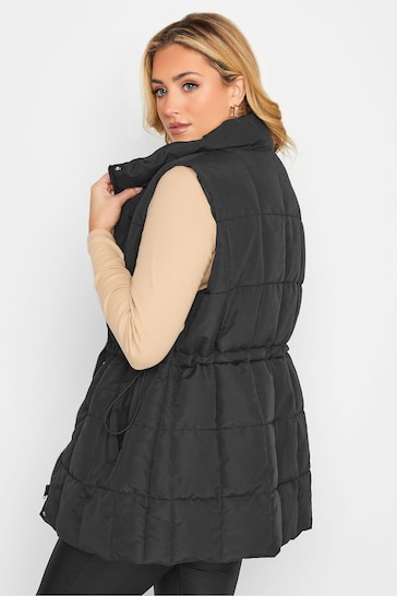 Yours Curve Black Lightweight Quilted Gilet