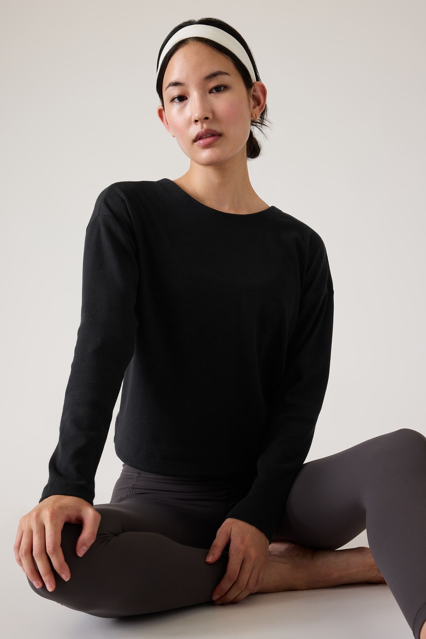 Buy Athleta Black Presence Twist Sweatshirt from the Next UK