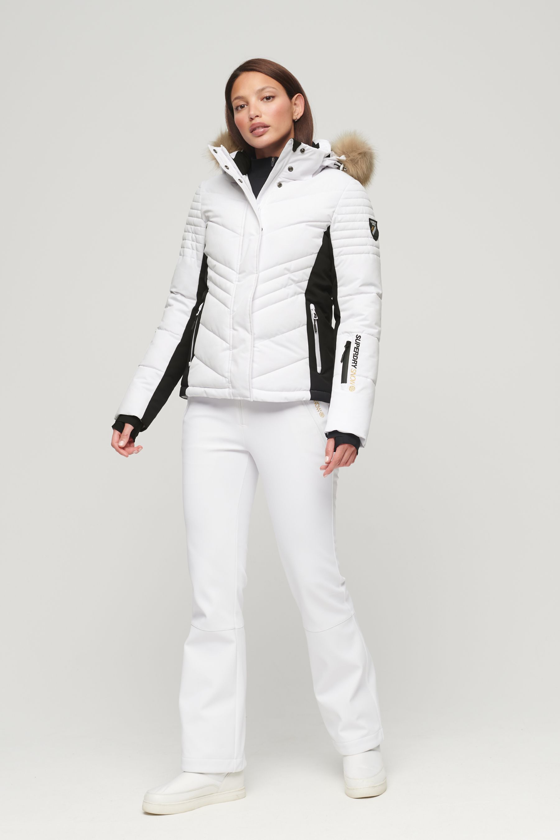 Superdry white deals ski jacket