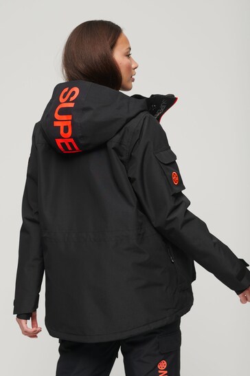Superdry Black Ultimate Rescue Ski Jacket