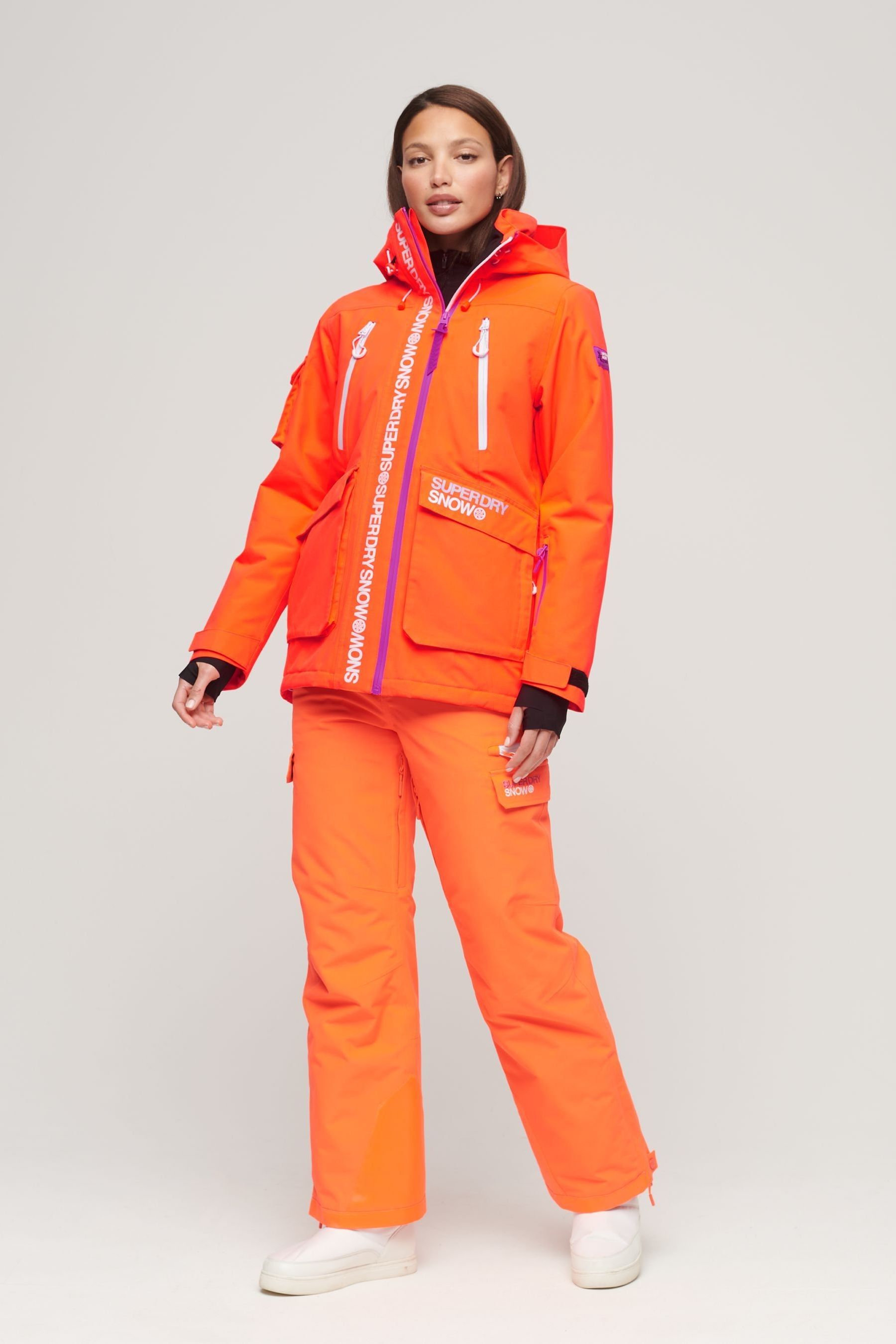 Superdry orange ski jacket store