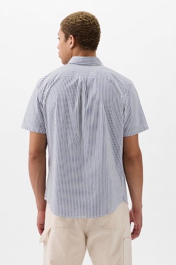 Gap Blue All-Day Standard Fit Poplin Shirt