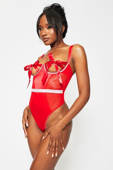 Ann Summers Red Unwrap Me Luxe Diamante Body