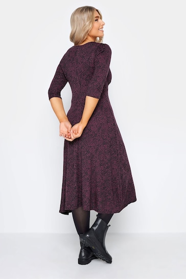 M&Co Purple Petite Midi Dress