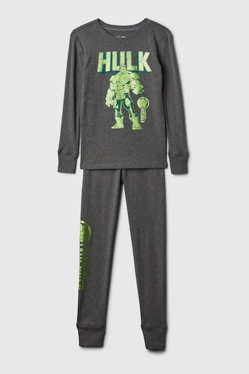 Gap Grey Marvel Organic Cotton Pyjama Set (12mths-5yrs)