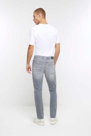 River Island Grey Skinny Fit Jeans