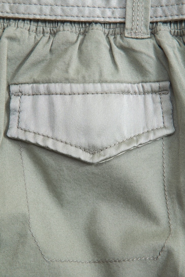 Abercrombie & Fitch Green Tie Waist Denim Skirt