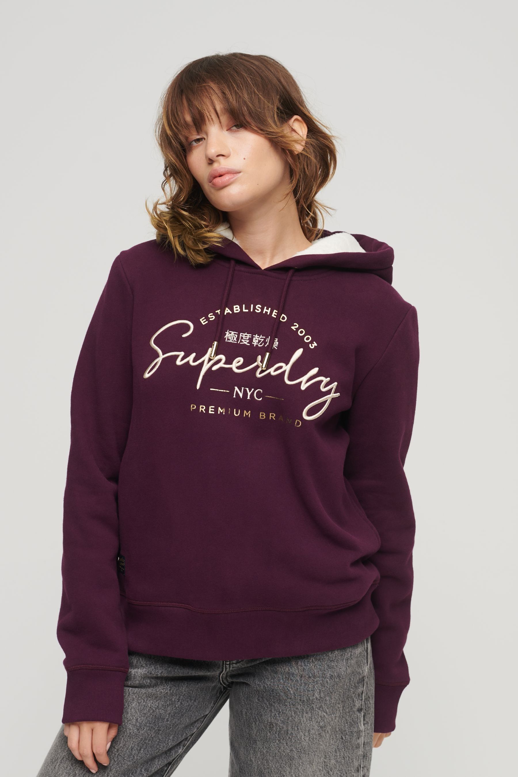 Purple hotsell superdry hoodie