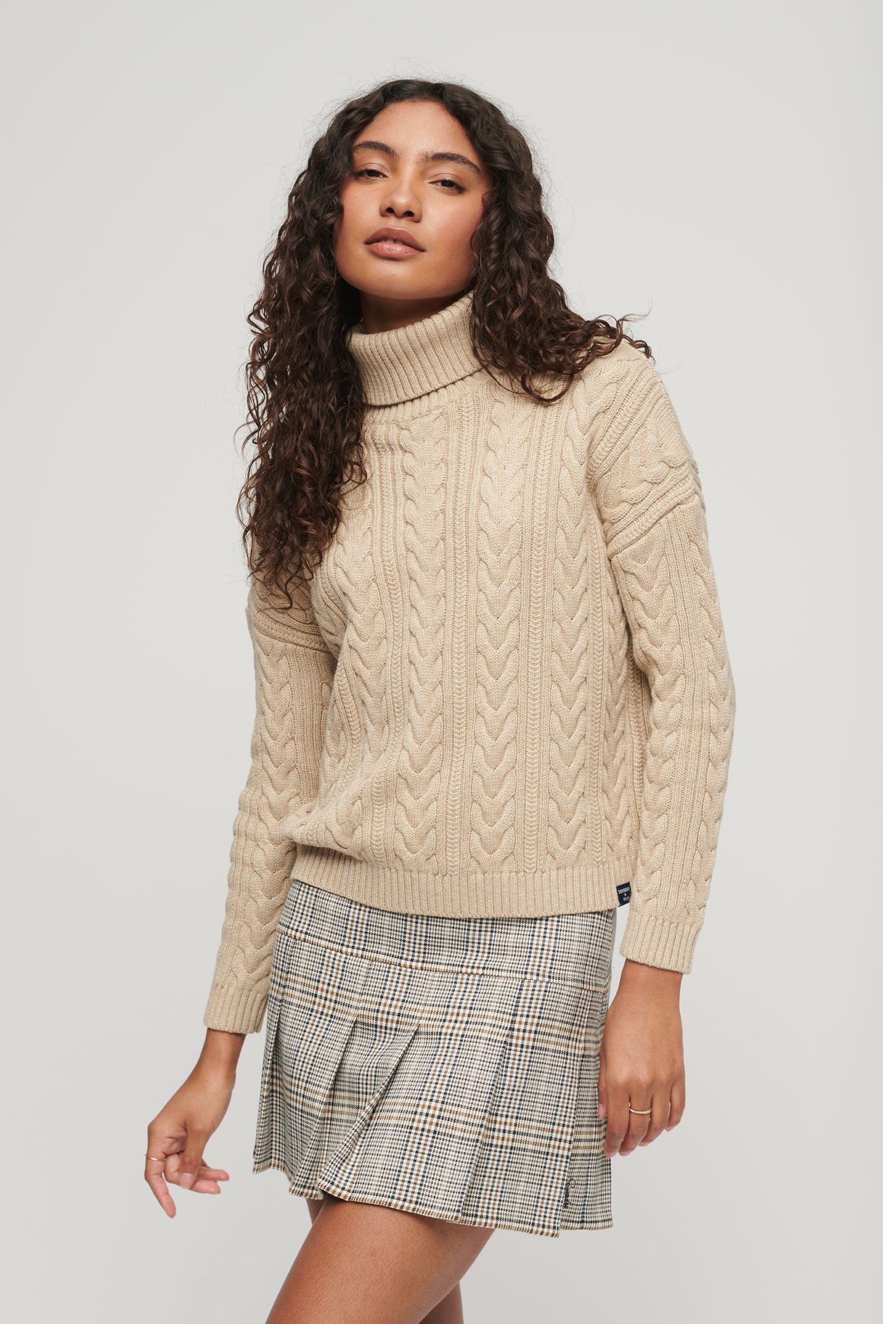 Nude roll neck discount jumper