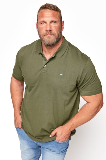BadRhino Big & Tall Green Core Polo Shirt