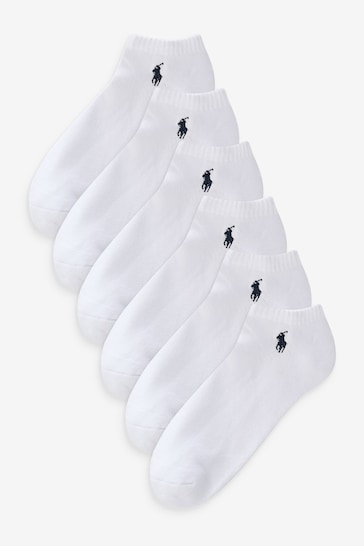 Polo Ralph Lauren Cushioned Low-Cut-Socks 6-Pack