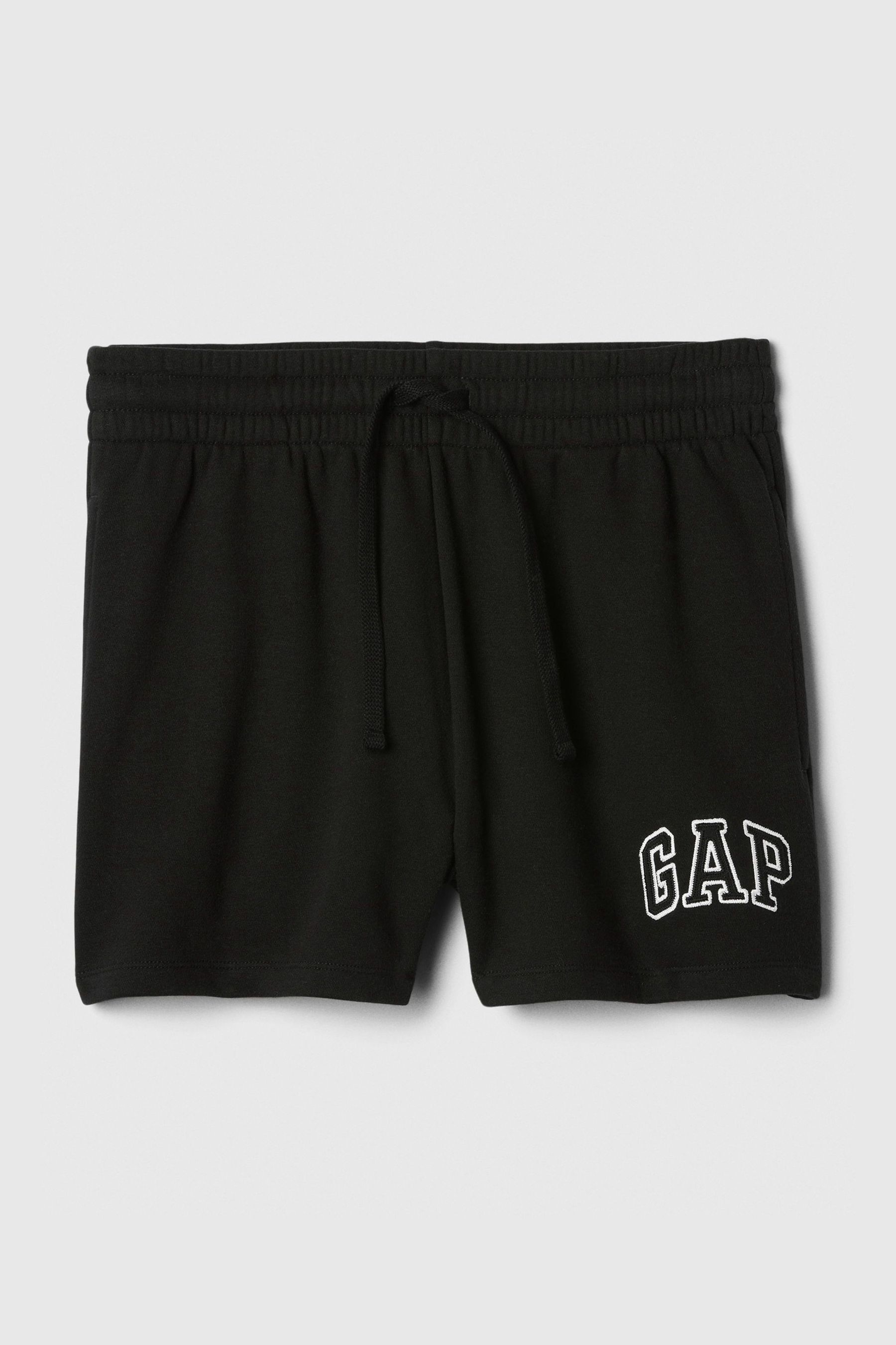 Buy Gap Black Pull On Logo Jogger Shorts from the Next UK online shop