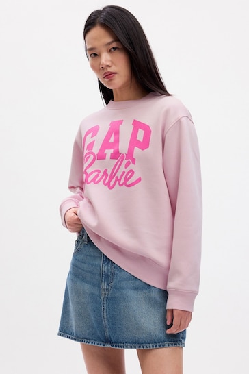 Gap Pink Barbie Logo Sweatshirt