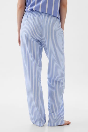 Gap Blue Poplin Stripe Pyjama Trousers
