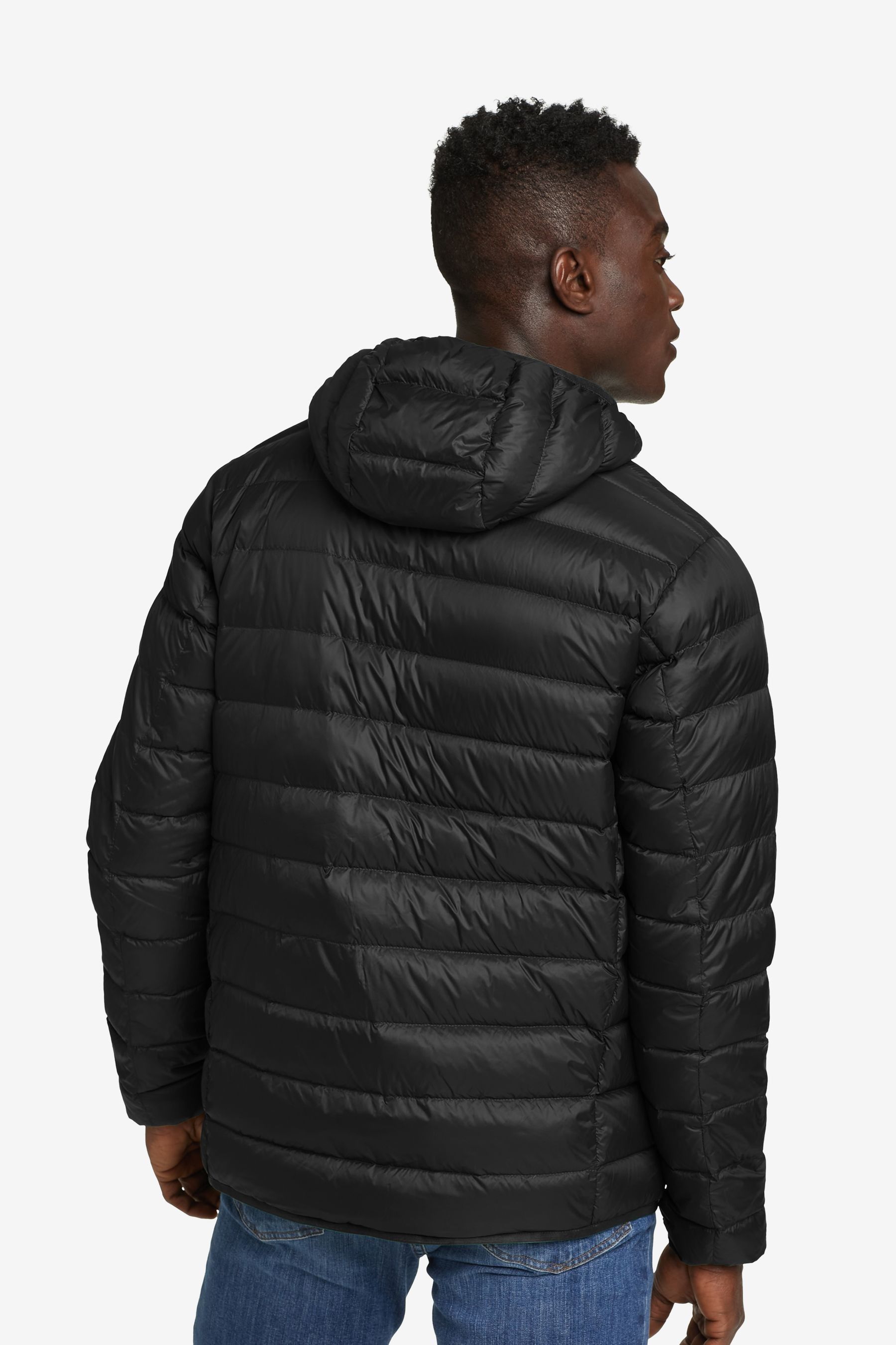 Buy Eddie Bauer Black Cirruslite Down Hooded Jacket from the Next