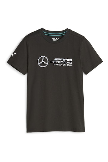 Puma Iced Black Mercedes-AMG Petronas Motorsport Youth Logo T-Shirt