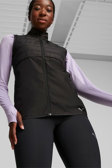 Puma Black Run Favourite Womens Running Puffer Vest